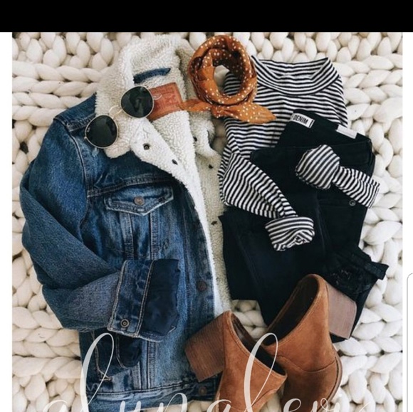 LAST TWO!  TRENDY LINED JEAN JACKET - Picture 2 of 5